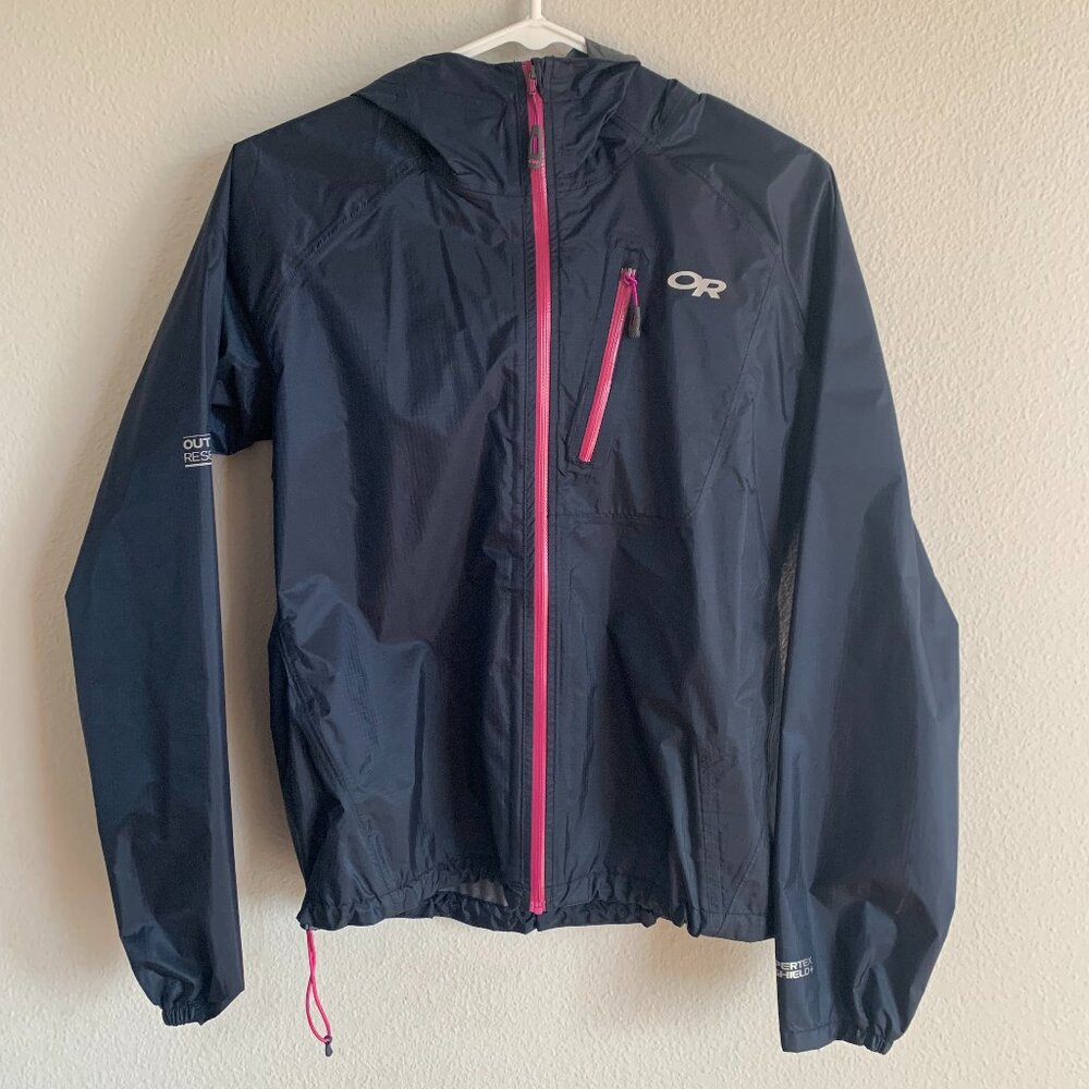 OR Helium II rain shell jacket, women's xs, EUC